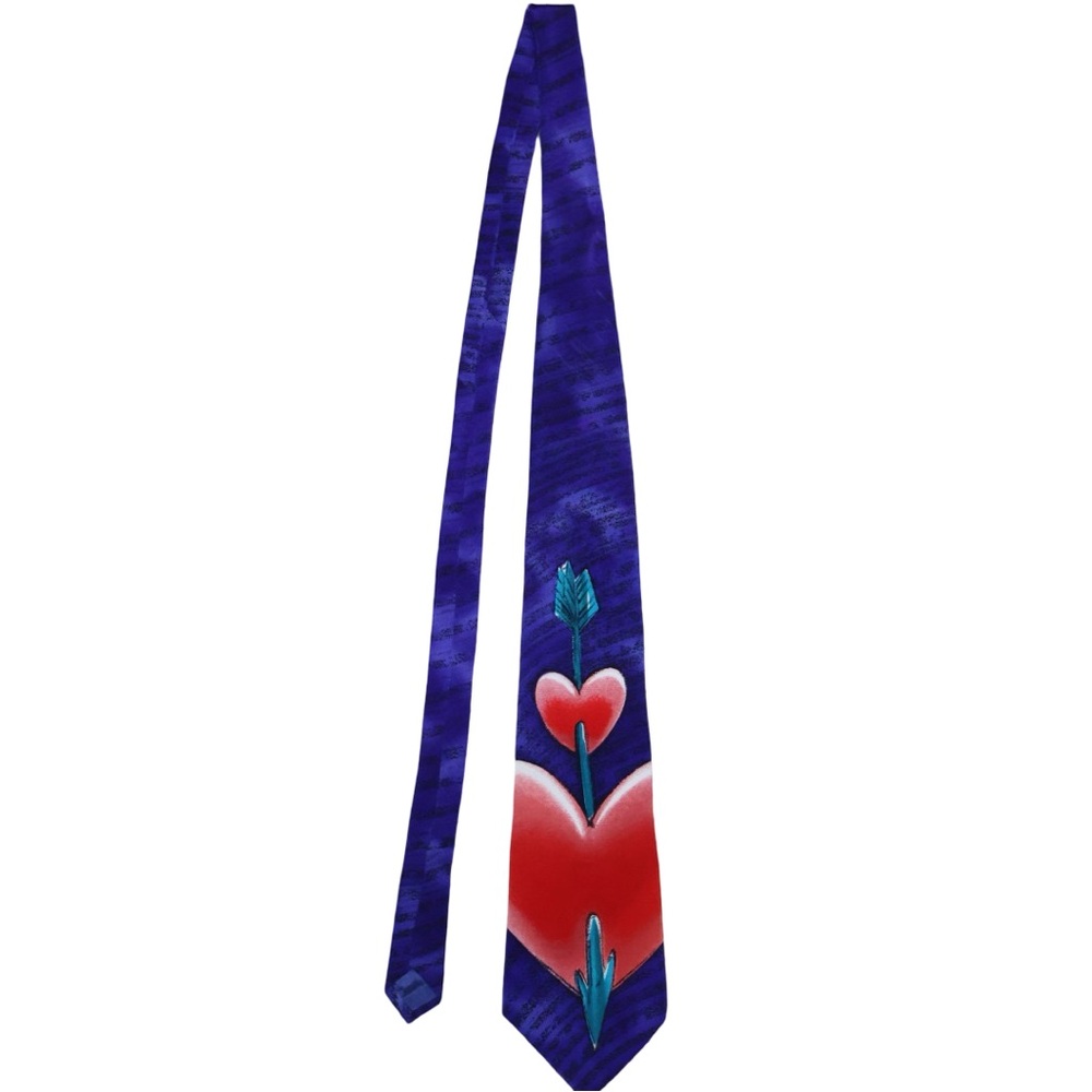 vintage The Beatles "PS I Love You" commemorative silk‎ necktie